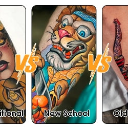 American Traditional Tattoos vs Neo Traditional Tattoos vs New School Tattoos