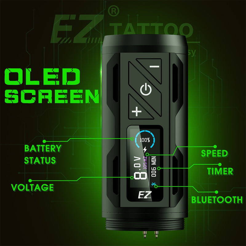 EZ P2S Pro Brushless Motor Directly Drive Wireless Tattoo Machine - EZ TATTOO SUPPLY