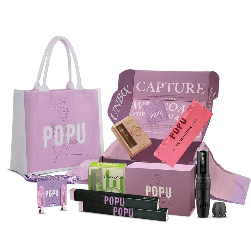POPU CARE BOX DIVA MACHINE KIT - EZ TATTOO SUPPLY