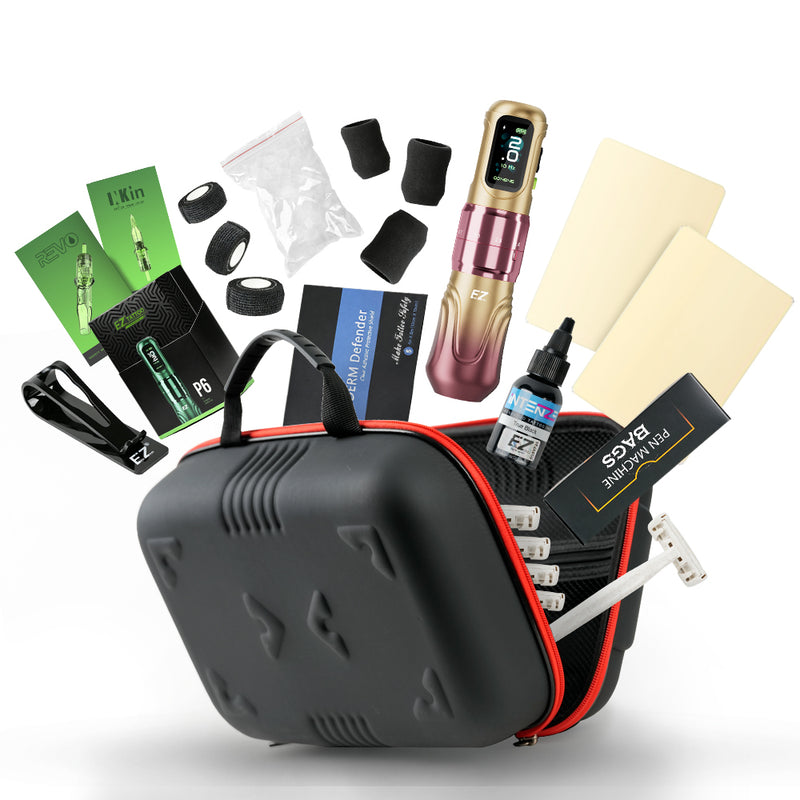 EZ P6 Professional Tattoo Kit – High Torque Wireless Tattoo Setup