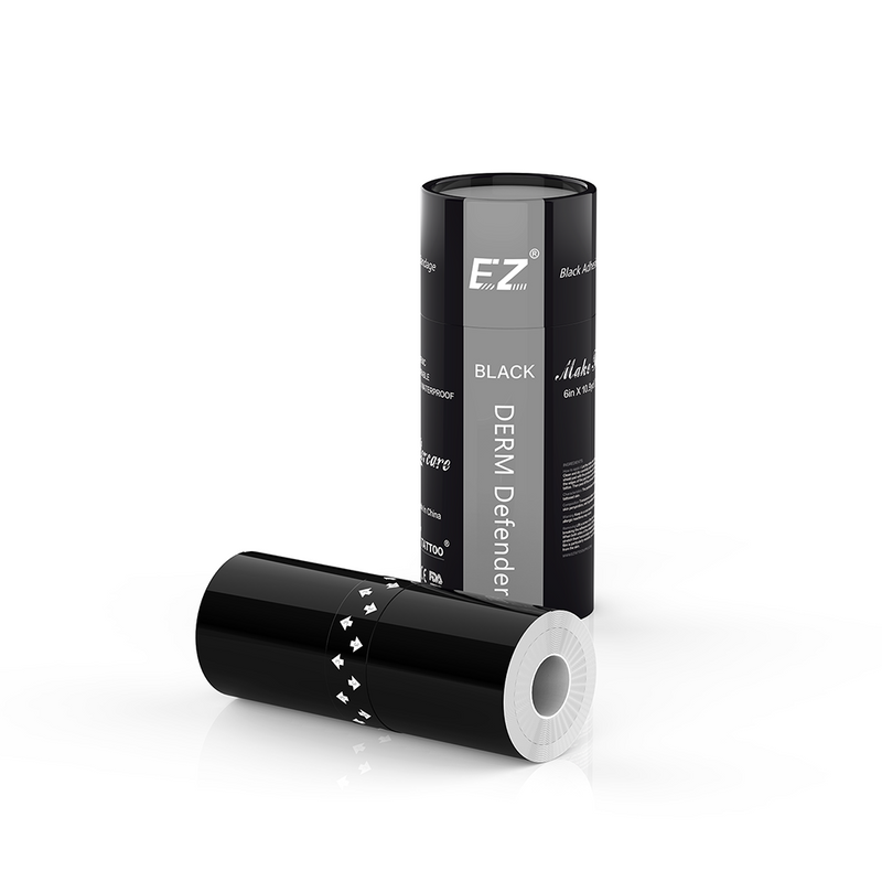 EZ Derm Defender Tattoo Adhesive Protective Shield -Black - EZ TATTOO SUPPLY