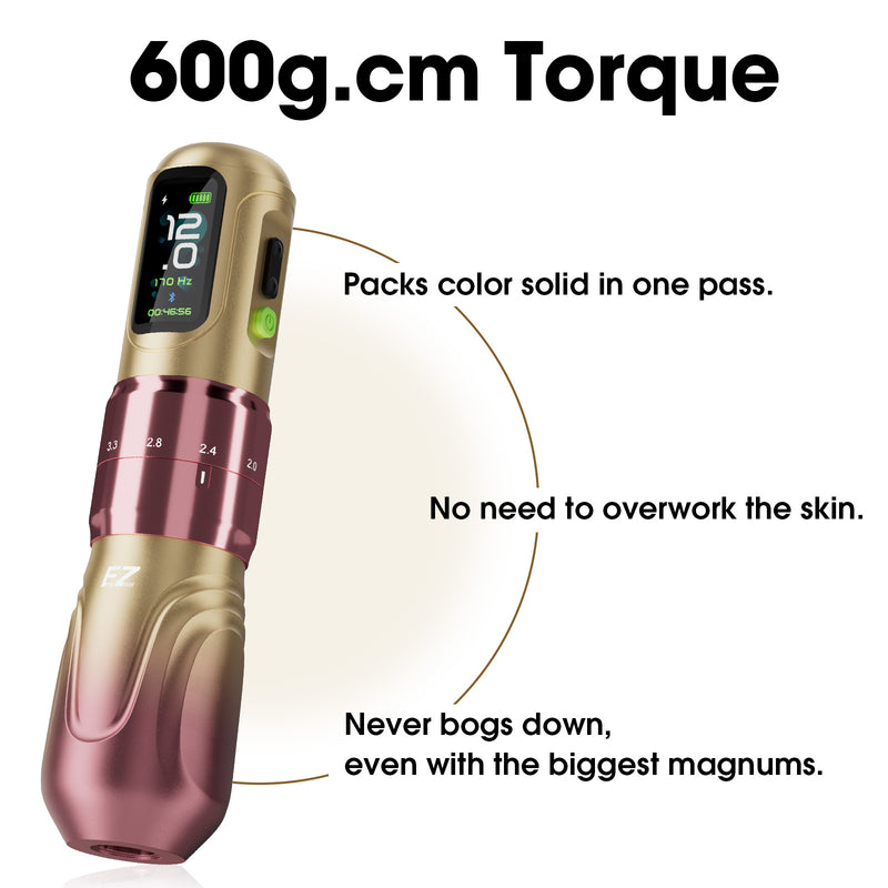 EZ P6 Adjustable Stroke Wireless Tattoo Machine-High Torque Motor - EZ TATTOO SUPPLY