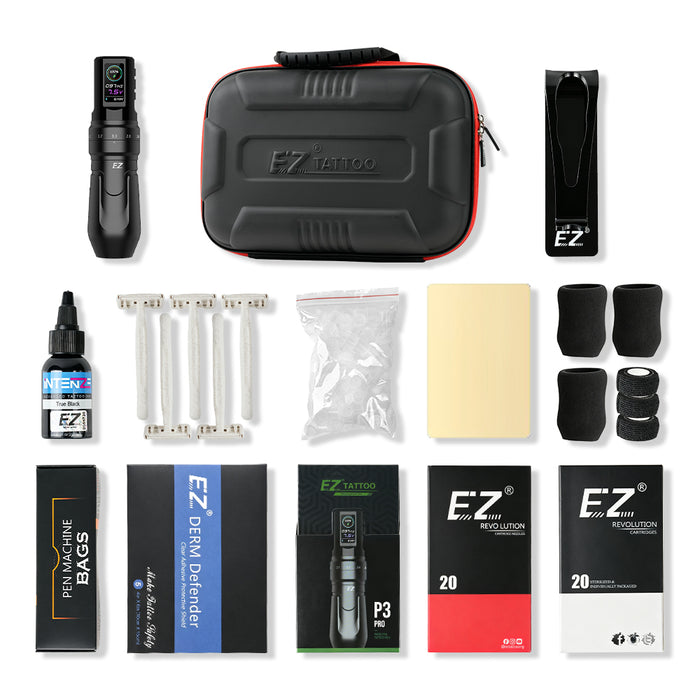 EZ P3 Pro Complete Tattoo Starter Kit for Beginners