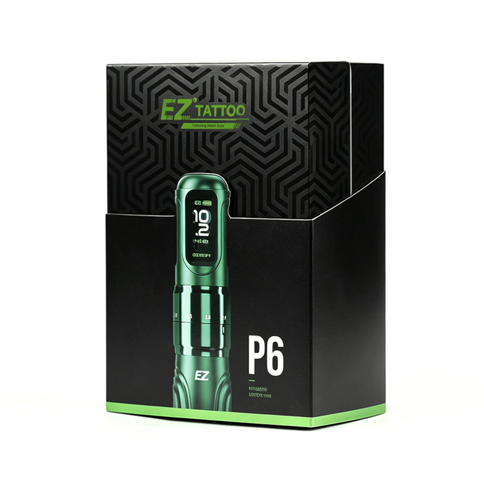 EZ P6 Adjustable Stroke Wireless Tattoo Machine-High Torque Motor
