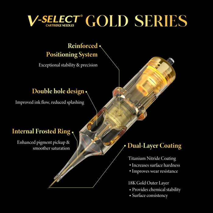 EZ TATTOO V-Select Gold Series Cartridge Needles