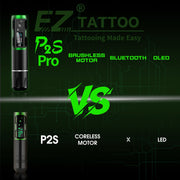 EZ P2S Pro (3.5mm) Disposable Tattoo Grip Full Set-Tattoo kit - EZ TATTOO SUPPLY