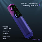 EZTATTOO P2S Purple Gradient (4.0mm)  Disposable Tattoo Grip Full Set-Tattoo kit - EZ TATTOO SUPPLY