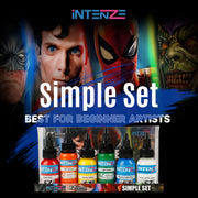 Intenze Tattoo Ink 6 Color Simple Set - EZ TATTOO SUPPLY