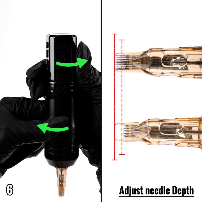 EZ P3 Pro Turbo 2.0 Upgrade Direct Drive Wireless Tattoo Machine with Adjustable Stroke 5.0mm - EZ TATTOO SUPPLY