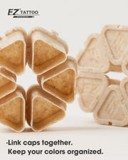 EZ Tattoo Biodegradable Connectable Ink Cups – 1mL, 150PCS