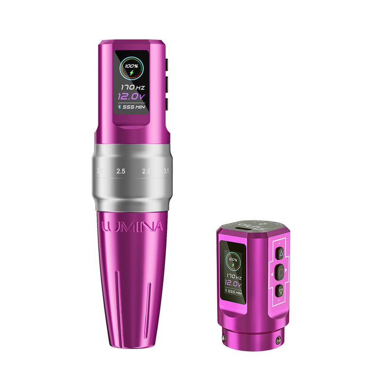 EZ P3 Pro Lumina Wireless Battery Adjustable Stroke Tattoo Machine - EZ TATTOO SUPPLY