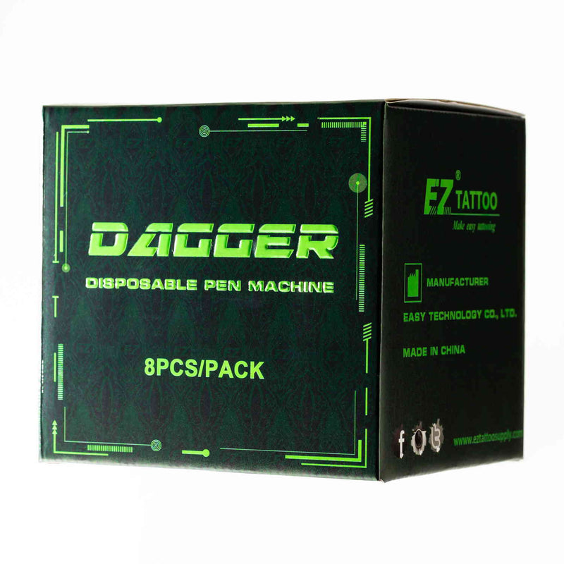 EZ Dagger D Disposable Tattoo Machine -Pack of 8PCS - EZ TATTOO SUPPLY