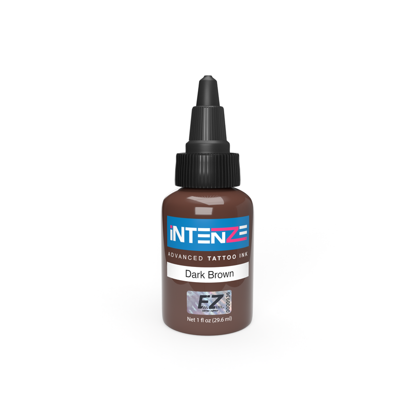 Dark Brown Intenze Tattoo Ink - EZ TATTOO SUPPLY