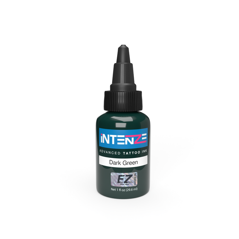 Dark Green Intenze Tattoo Ink - EZ TATTOO SUPPLY