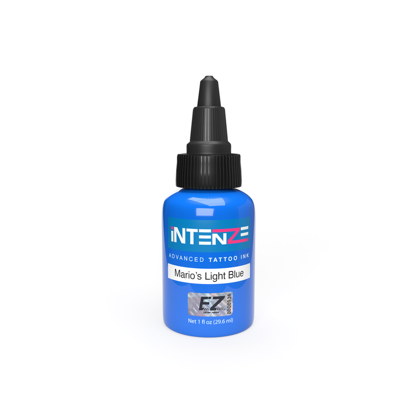 Mario's Light Blue Intenze Tattoo Ink - EZ TATTOO SUPPLY