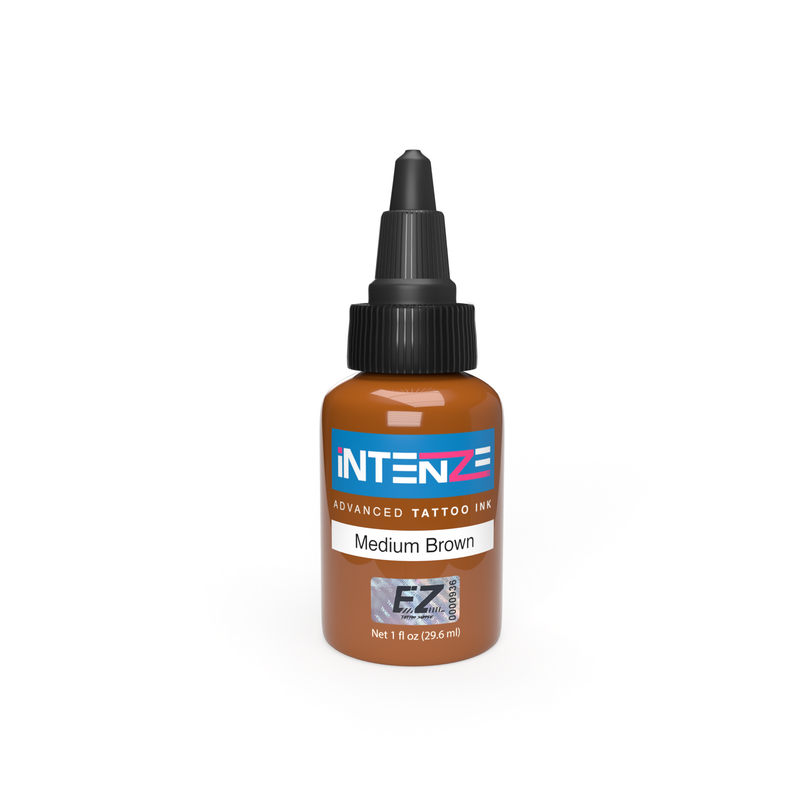 Medium Brown Intenze Tattoo Ink - EZ TATTOO SUPPLY