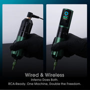 Inferno Wireless Tattoo Pen Kit – 2.0–4.5mm Adjustable Stroke | 5 Essential Colors - EZ TATTOO SUPPLY