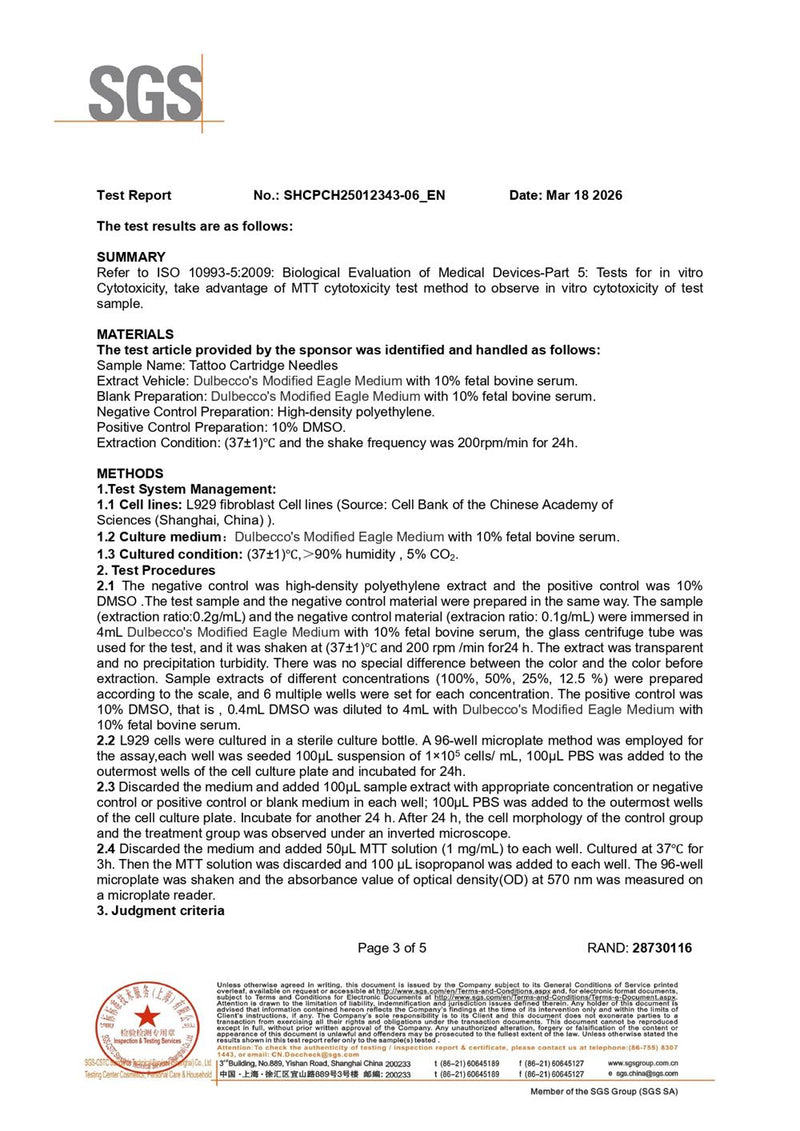 International Testing Reports - Report 3