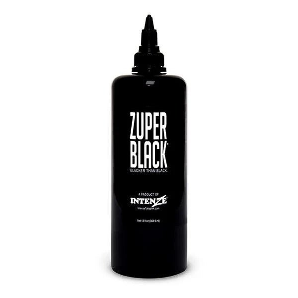 Zuper Black Intenze Tattoo Ink - EZ TATTOO SUPPLY