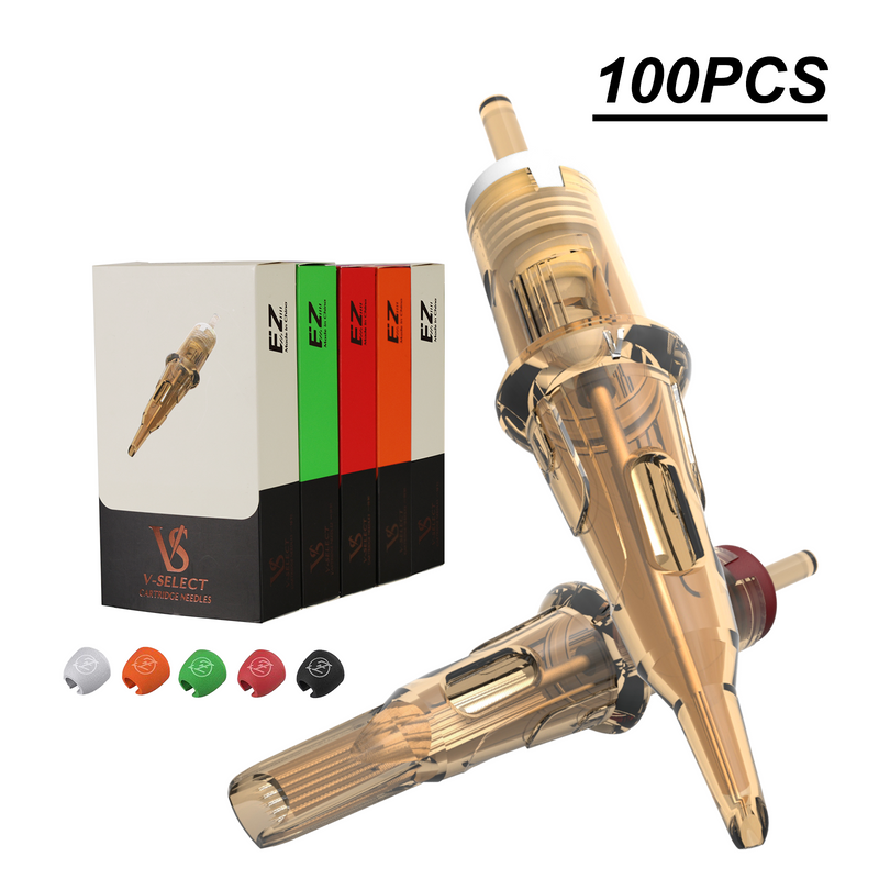 EZ V-Select tattoo needles kit (100Pcs) & EZ Foam Cartridge Cover - EZ TATTOO SUPPLY