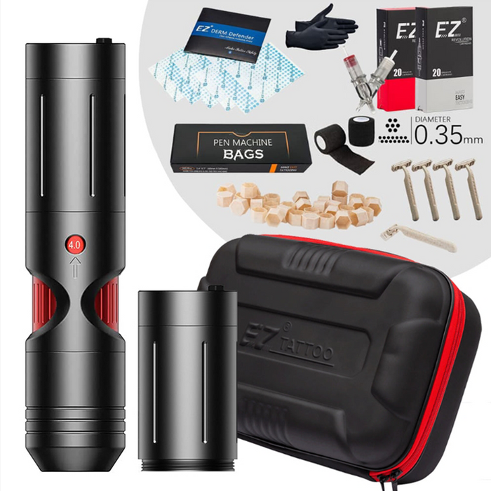 EZ Kit P3 Adjustable stroke Wireless Tattoo Pen Advanced Bundle