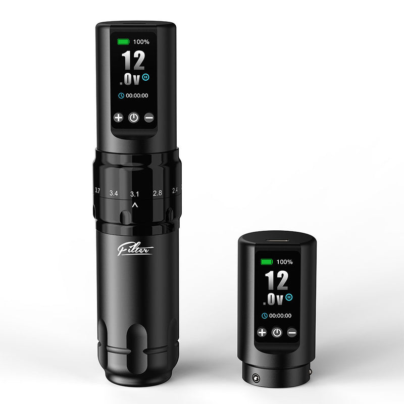 Filter X30 Six Options Adjustable Stroke Wireless Tattoo Machine Beginners Kits - EZ TATTOO SUPPLY