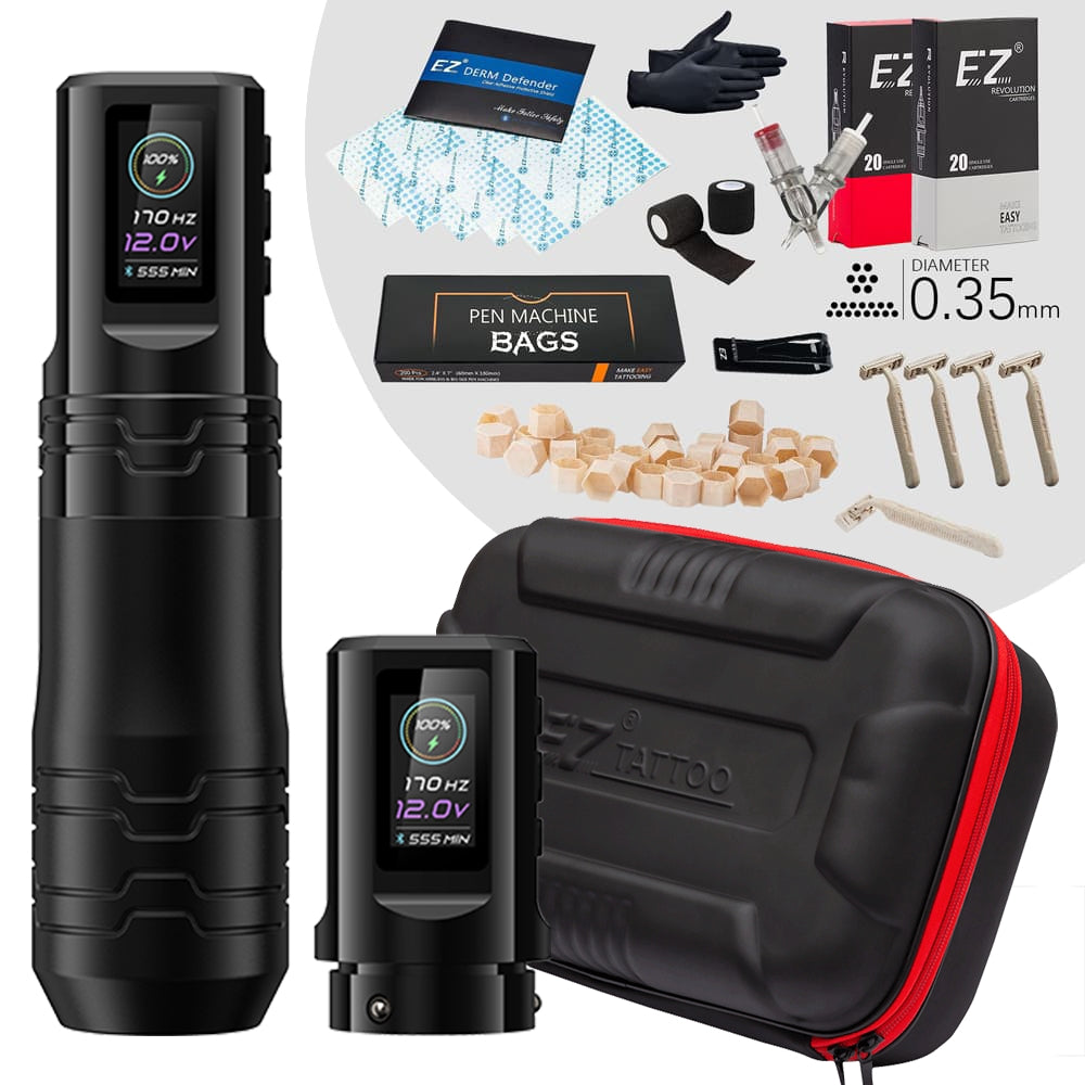 EZ P3 Pro Turbo 2.0 Wireless Tattoo Kit | Advanced Bundle — EZ