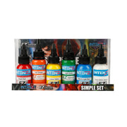 Intenze Tattoo Ink 6 Color Simple Set - EZ TATTOO SUPPLY