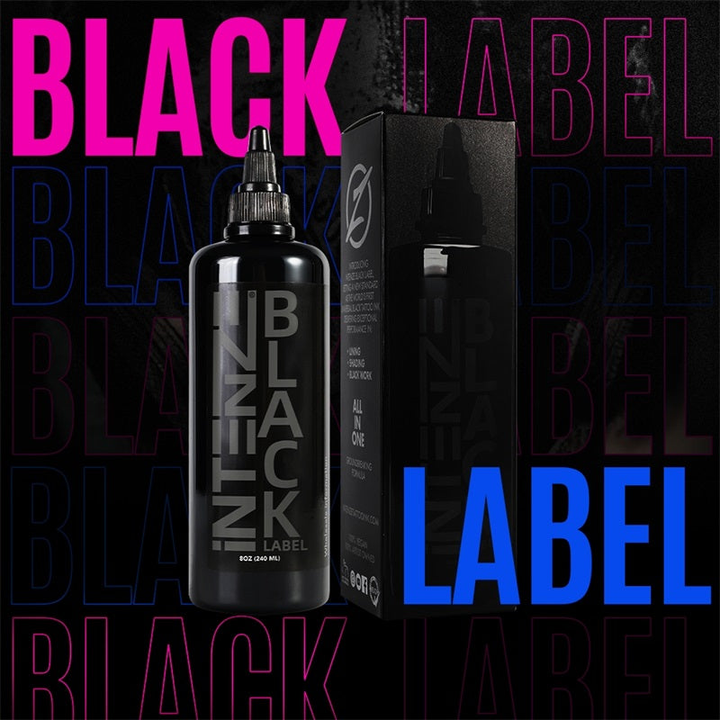 Intenze Tattoo Ink-Black Label - EZ TATTOO SUPPLY