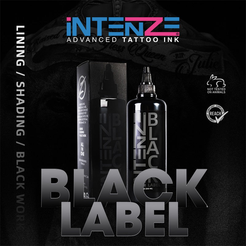 Intenze Tattoo Ink-Black Label - EZ TATTOO SUPPLY