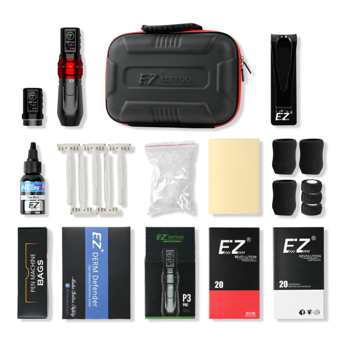 EZ P3 Pro Complete Tattoo Starter Kit for Beginners