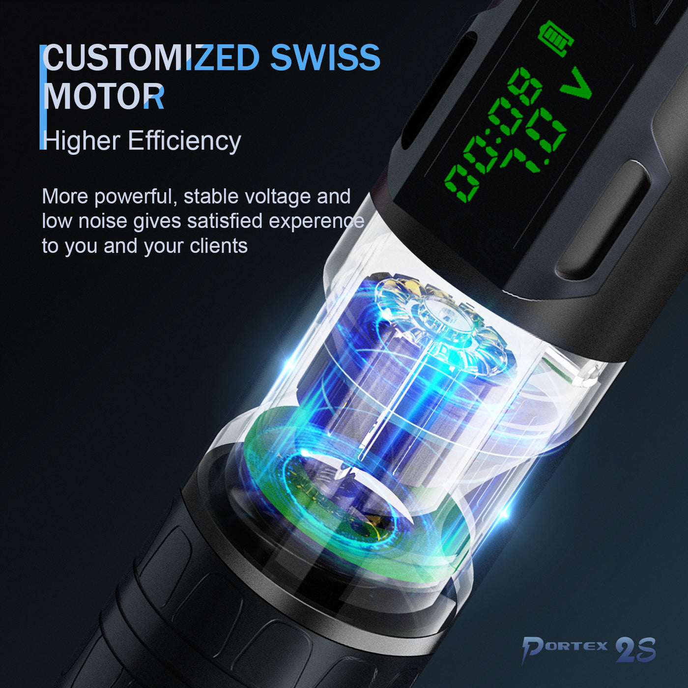 EZ Portex Generation 2S (P2S)3.5mm Wireless Battery Tattoo Pen Machine ...