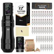 EZ P3 Pro Adjustable Stroke Wireless Tattoo Pen Basic Bundle - EZ TATTOO SUPPLY