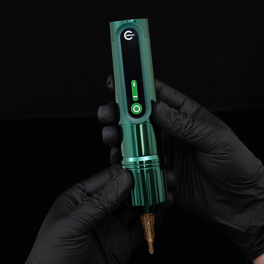 EZ P2 EPIC 4.5mm Emerald Wireless Battery Tattoo Pen Machine - EZ TATTOO SUPPLY