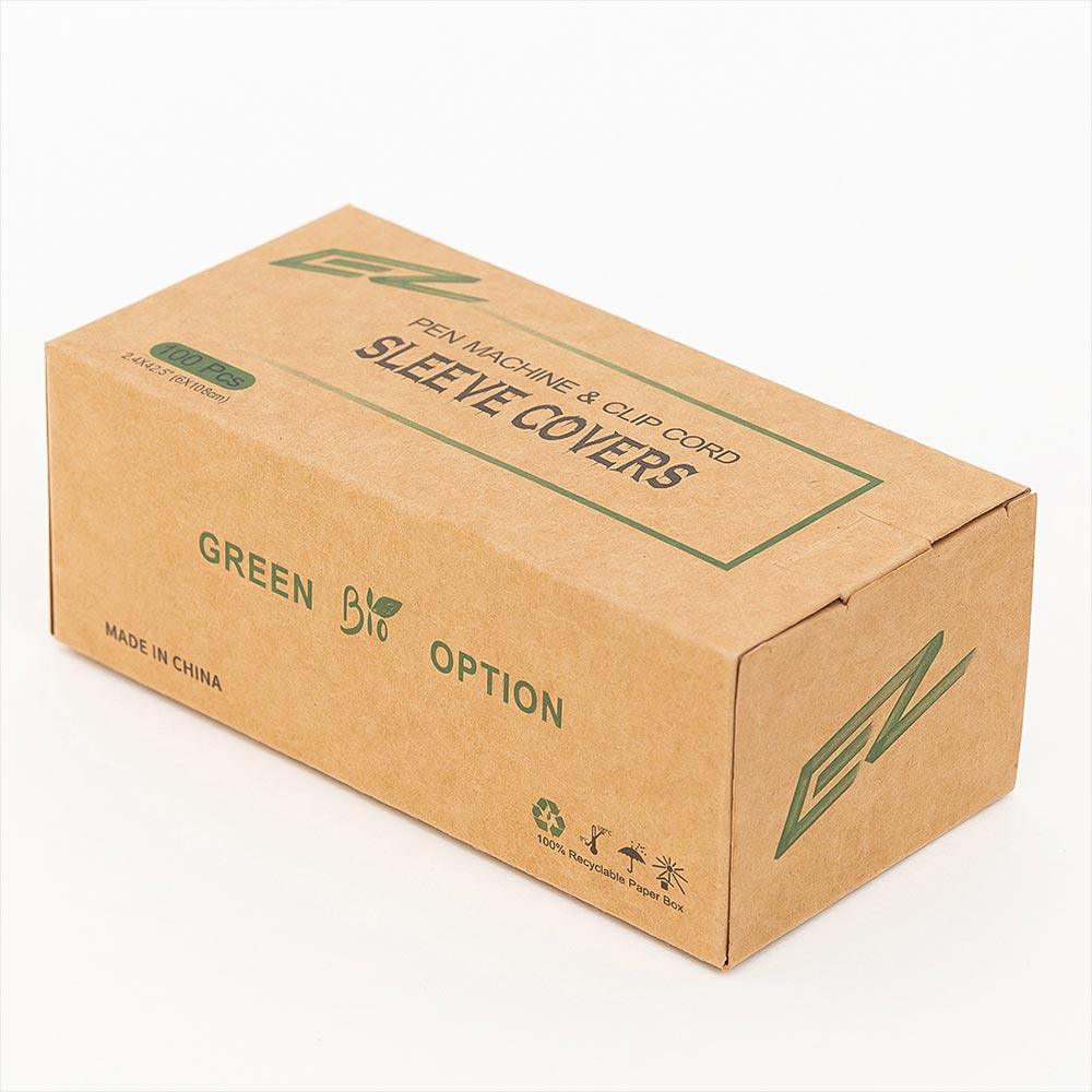 EZ Green Option Pen Machine & Clip Cord Sleeve Covers - EZ TATTOO SUPPLY