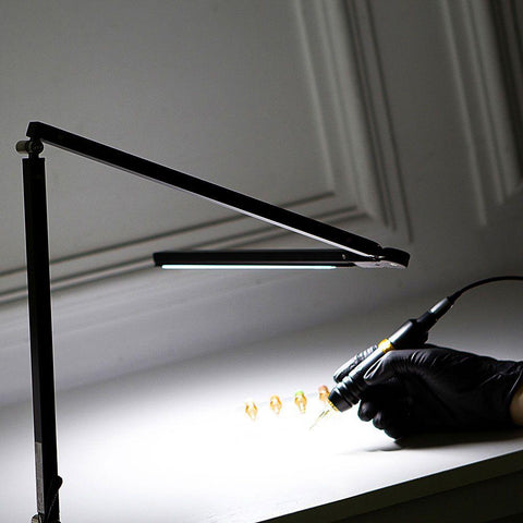 Flexible Clip On Desk LED Lamp Adjustable Clamp Light Gooseneck for Tattoo  Nail | eBay